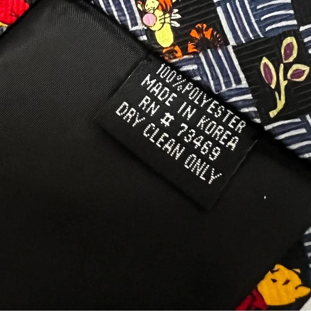 Winnie The Pooh Cartoon Men’s‎ Tie Blue Novelty Business Casual Retro Necktie